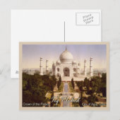 Taj Mahal Agra India Briefkaart (Voorkant / Achterkant)