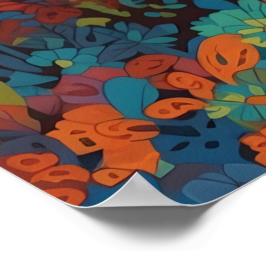 Taj Mahal Agra India Home Kantoor Wall Art Poster (Hoek)