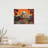 Taj Mahal Agra India Home Kantoor Wall Art Poster (Keuken)