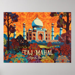 Taj Mahal Agra India Home Kantoor Wall Art Poster