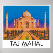 Taj Mahal, Agra, India Poster (Voorkant)