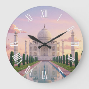Taj Mahal Agra India Reis Souvenir Grote Klok