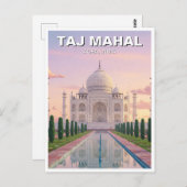Taj Mahal Agra India Reissouvenir Briefkaart (Voorkant / Achterkant)