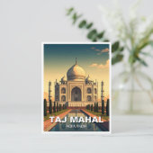 Taj Mahal Agra India Reissouvenir Briefkaart (Staand voorkant)