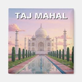 Taj Mahal Agra India Reissouvenir Magneet