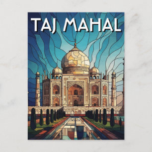 Taj Mahal Agra India Reizen Briefkaart