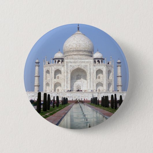 Taj Mahal, Agra, India Ronde Button 5,7 Cm (Voorkant)