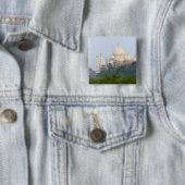 Taj Mahal, Agra, India Vierkante Button 5,1 Cm (In situ)