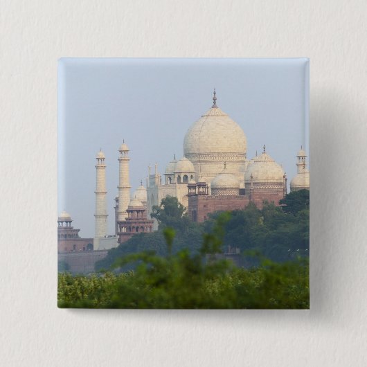 Taj Mahal, Agra, India Vierkante Button 5,1 Cm (Voorkant)