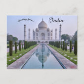 Taj Mahal Agra Uttar Pradesh India Briefkaart (Voorkant)
