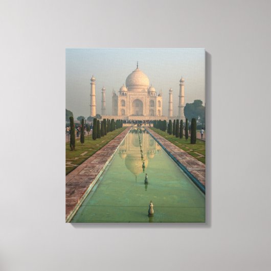 Taj Mahal, Agra, Uttar Pradesh, India Canvas Afdruk (Voorkant)