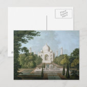 Taj Mahal, Agra, van de tuin Briefkaart (Voorkant / Achterkant)