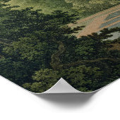 Taj Mahal, Agra, van de tuin Poster (Hoek)