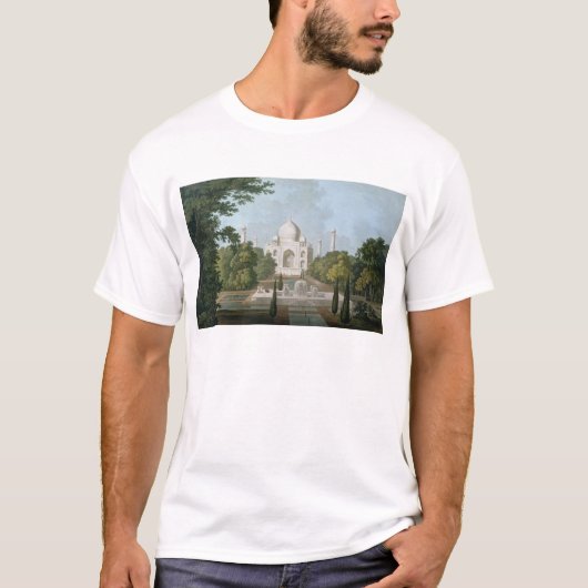 Taj Mahal, Agra, van de tuin T-shirt (Voorkant)