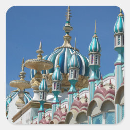 Taj Mahal Atlantic City Building gevel Vierkante Sticker