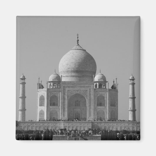taj mahal b&w magneet (Voorkant)