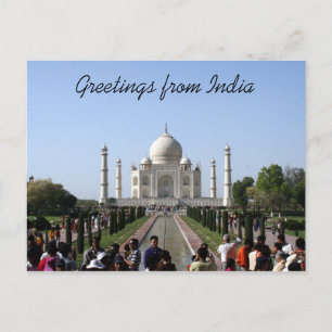 taj mahal begroet briefkaart