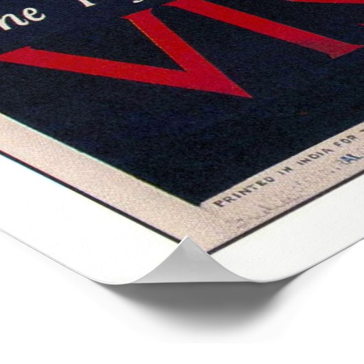 Taj Mahal - Bezoek India Poster (Hoek)