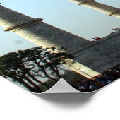 taj mahal blauw poster (Hoek)