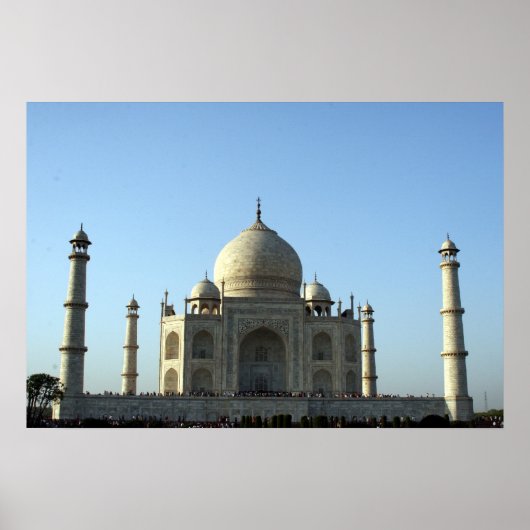taj mahal blauw poster (Voorkant)