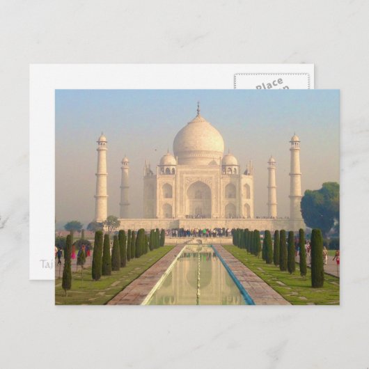 Taj Mahal Briefkaart (Voorkant / Achterkant)