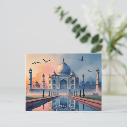 Taj Mahal Briefkaart (Staand voorkant)