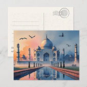 Taj Mahal Briefkaart (Voorkant / Achterkant)
