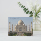 taj mahal briefkaart (Staand voorkant)