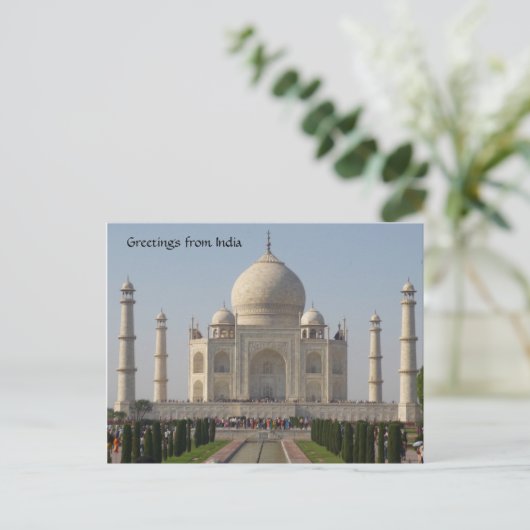taj mahal briefkaart (Staand voorkant)