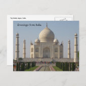 taj mahal briefkaart (Voorkant / Achterkant)