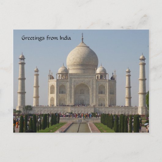 taj mahal briefkaart (Voorkant)
