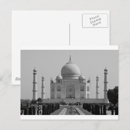 Taj Mahal Briefkaart (Voorkant / Achterkant)