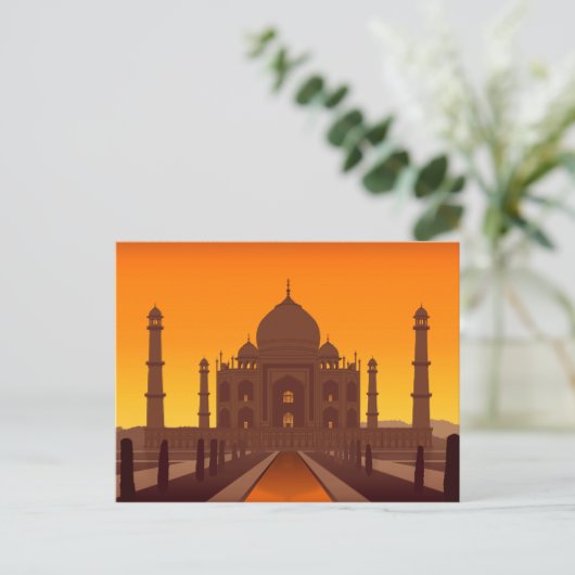 Taj Mahal Briefkaart (Staand voorkant)