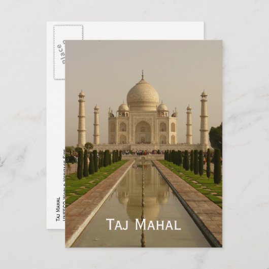 Taj Mahal Briefkaart (Voorkant / Achterkant)