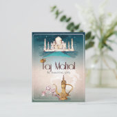 Taj Mahal Briefkaart (Staand voorkant)
