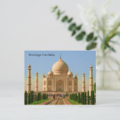 taj mahal bright briefkaart (Staand voorkant)