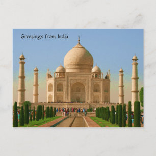 taj mahal bright briefkaart