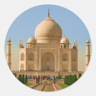 taj mahal bright ronde sticker