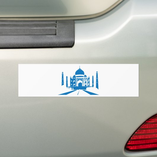 Taj Mahal Bumpersticker (Op auto)