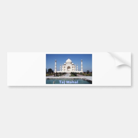 Taj Mahal Bumpersticker (Voorkant)