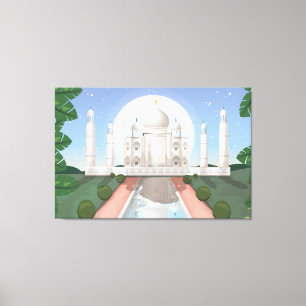 Taj Mahal Canvas Afdruk