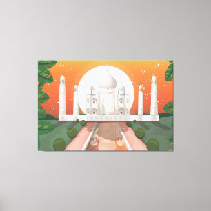 Taj Mahal Canvas Afdruk