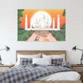 Taj Mahal Canvas Afdruk (Insitu (Slaapkamer))
