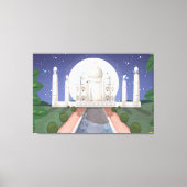 Taj Mahal Canvas Afdruk (Voorkant)