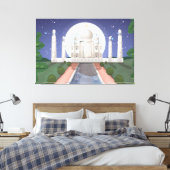 Taj Mahal Canvas Afdruk (Insitu (Slaapkamer))
