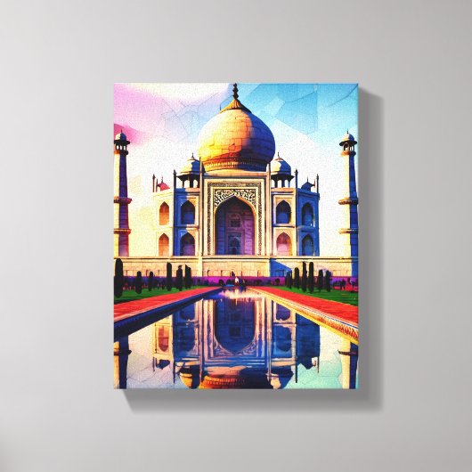 Taj mahal canvas afdruk (Voorkant)