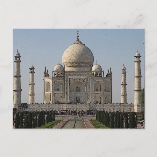 taj mahal cartoon briefkaart (Voorkant)