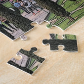 Taj Mahal Cartoon Oil Puzzle Legpuzzel (Zijkant)