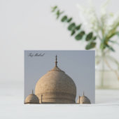 taj mahal domes briefkaart (Staand voorkant)