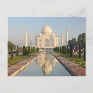 Taj mahal , een beroemd historisch monument briefkaart